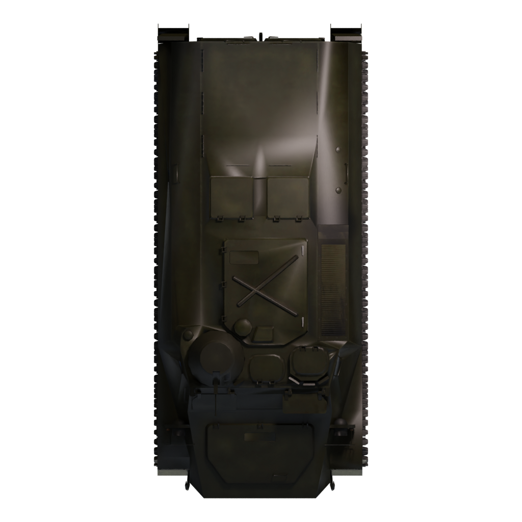 Top view of the Bmp 2 3D model