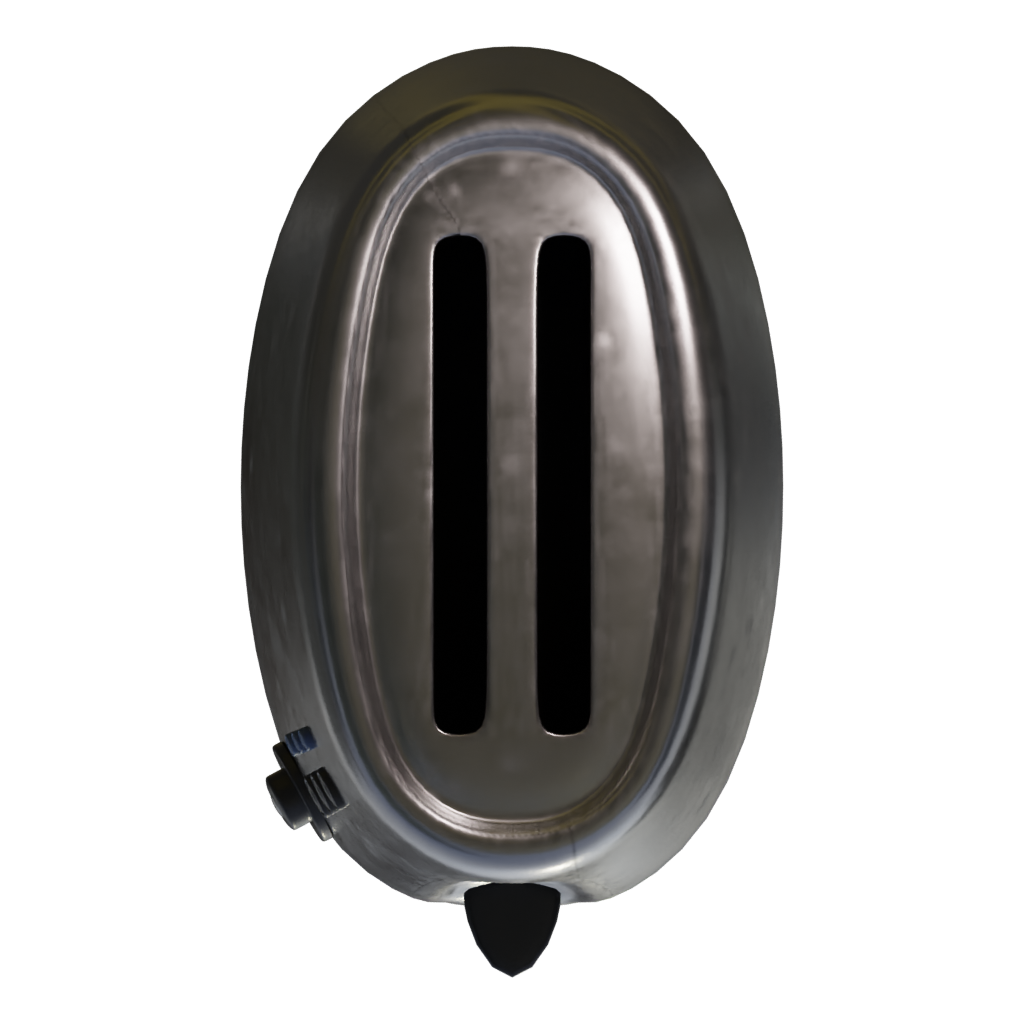 Top view of the Toaster 3D model