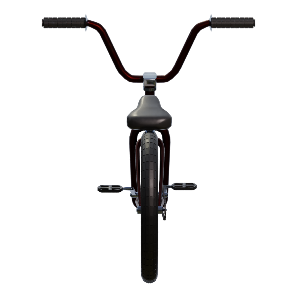 Right view of the BMX Bikes Low Poly 3D model