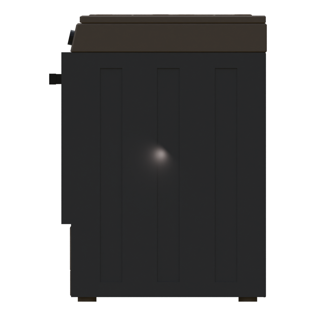 Left view of the Gas Stove 3D model