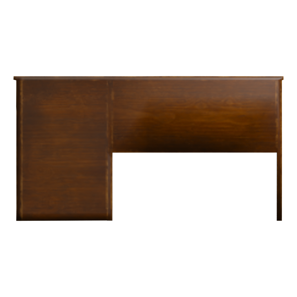 Back view of the Table Chair 3D model