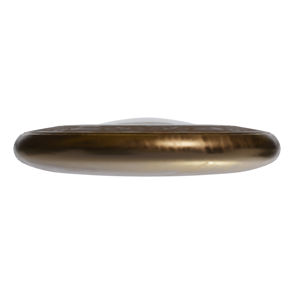 Bottom view of the Vintage Pocket Watch 3D model
