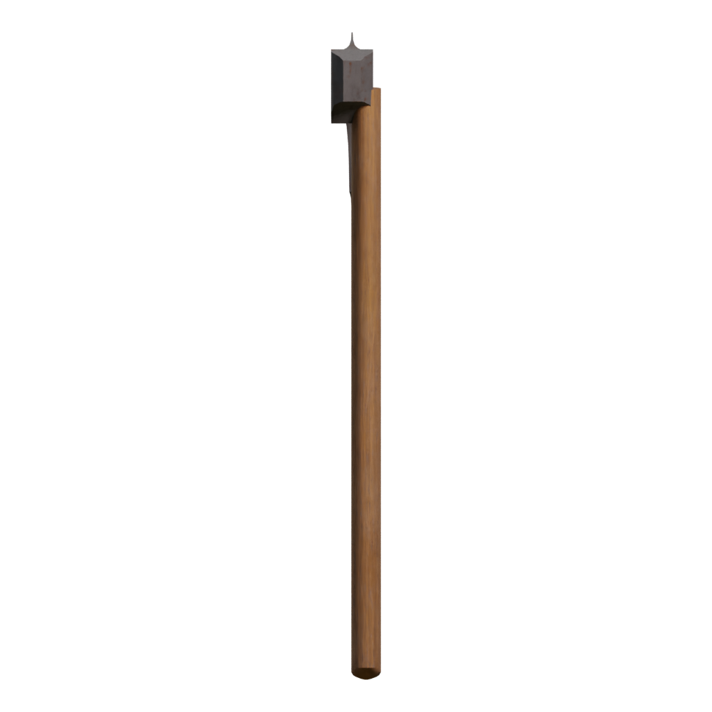 Left view of the Axe One Handed 3D model