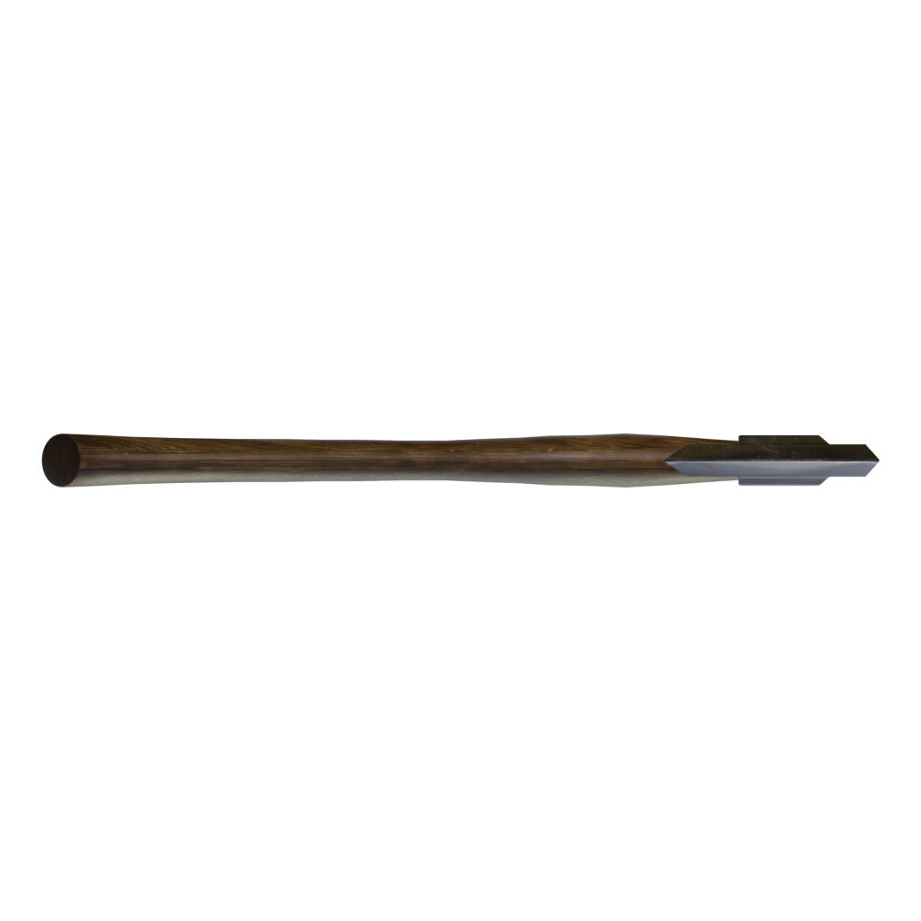 Bottom view of the Maoldaxe 3D model
