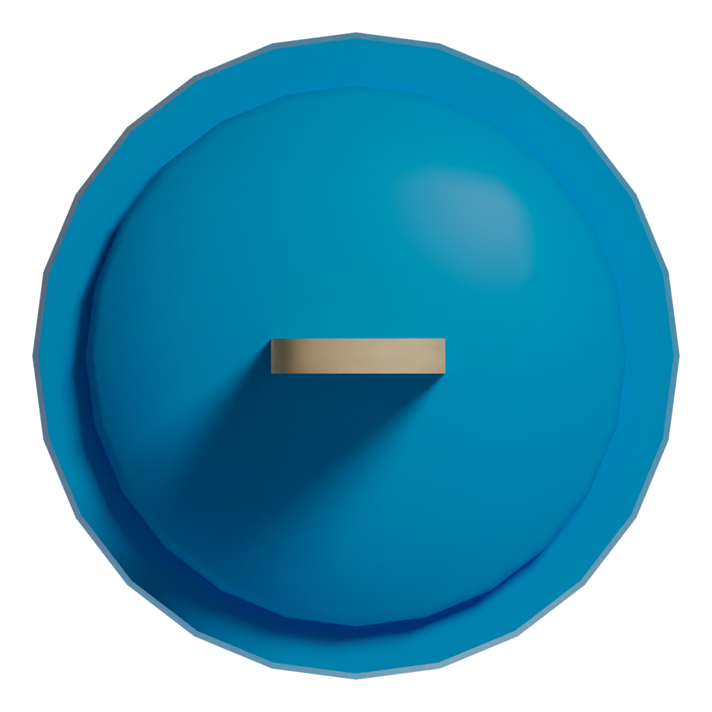 Bottom view of the Popsicle 3D model