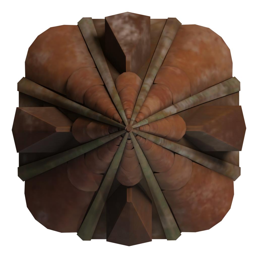 Top view of the Watch Tower 3D model