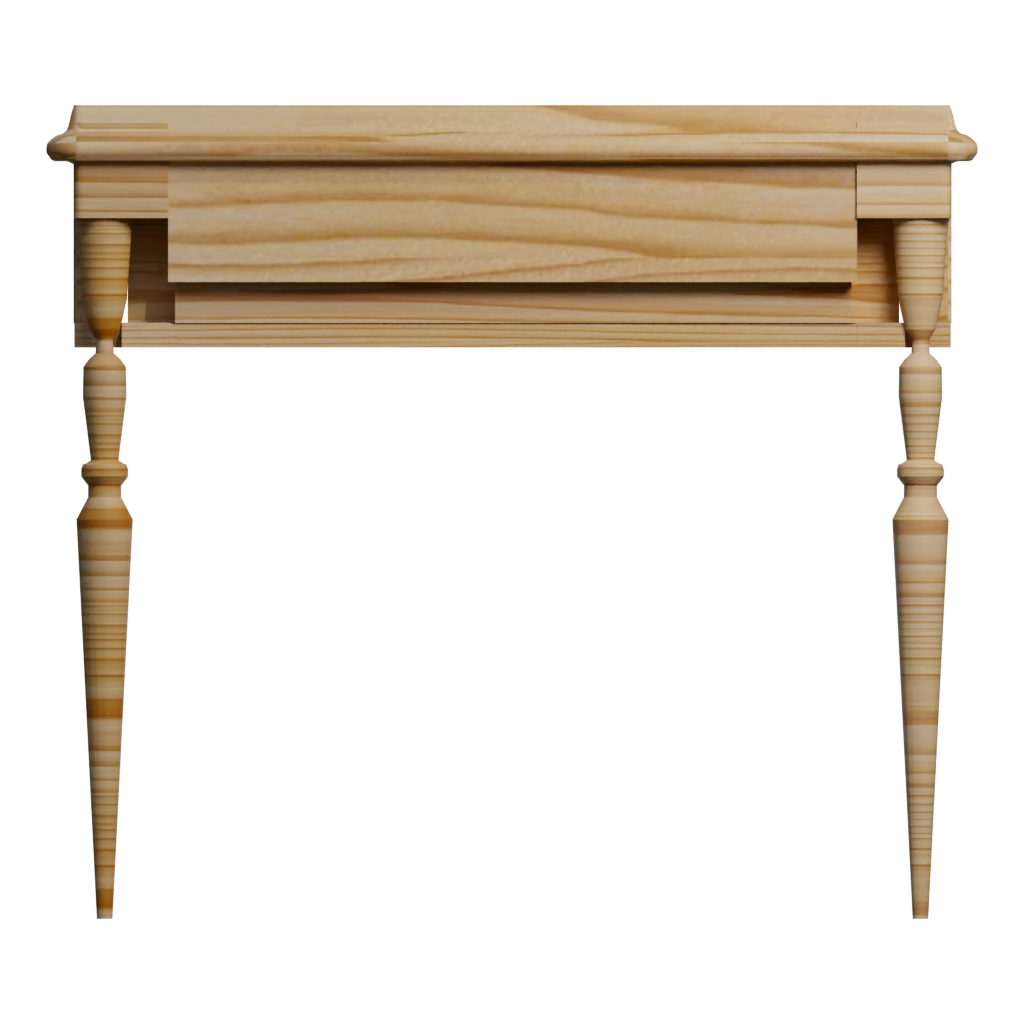 Back view of the Coffee Table 3D model