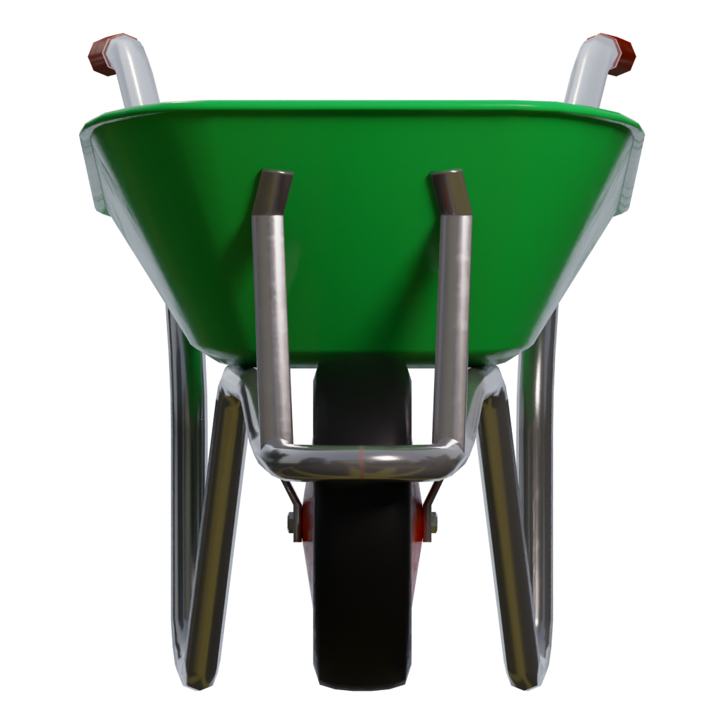 Right view of the Wheelbarrow 3D model