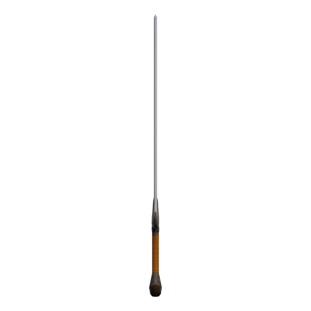 Right view of the Baphomet Sword 3D model