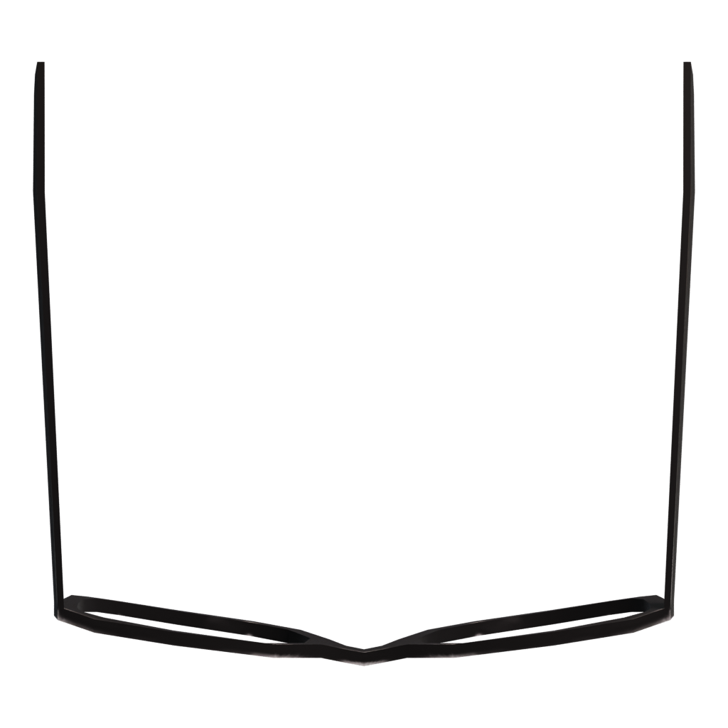 Top view of the Glasses 3D model