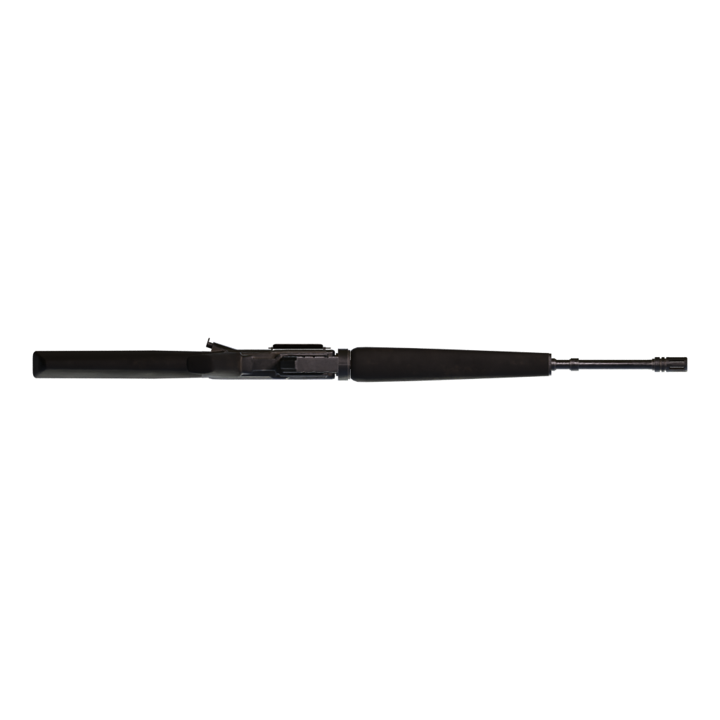 Bottom view of the M-16 Gun Free Model 3D model