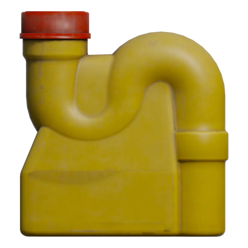 Front view of the Drain Cleaner 3D model