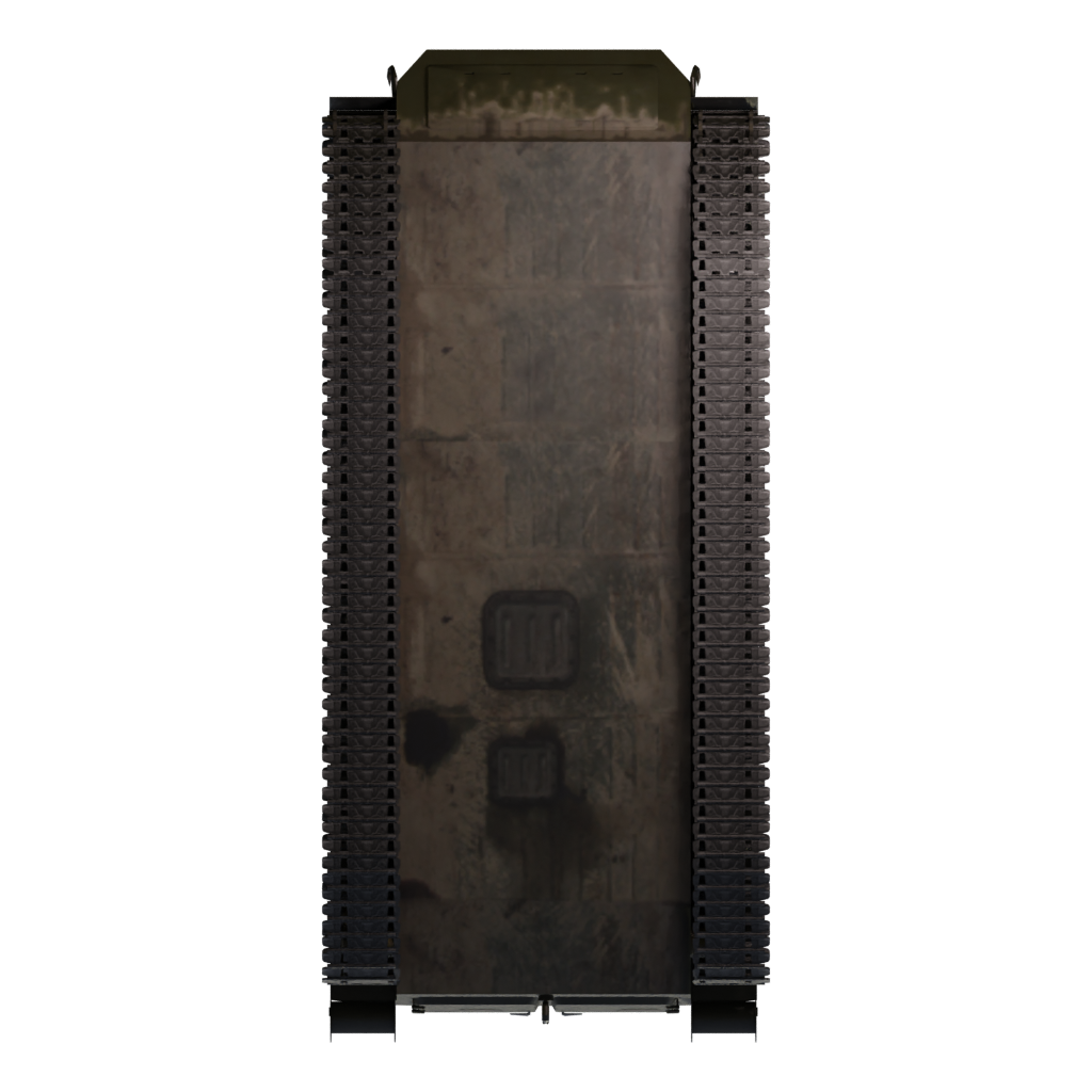 Bottom view of the HS 30 3D model