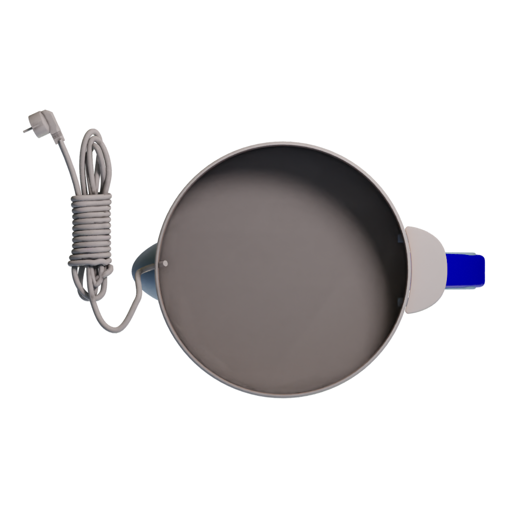 Bottom view of the Turkish Tea Machine 3D model