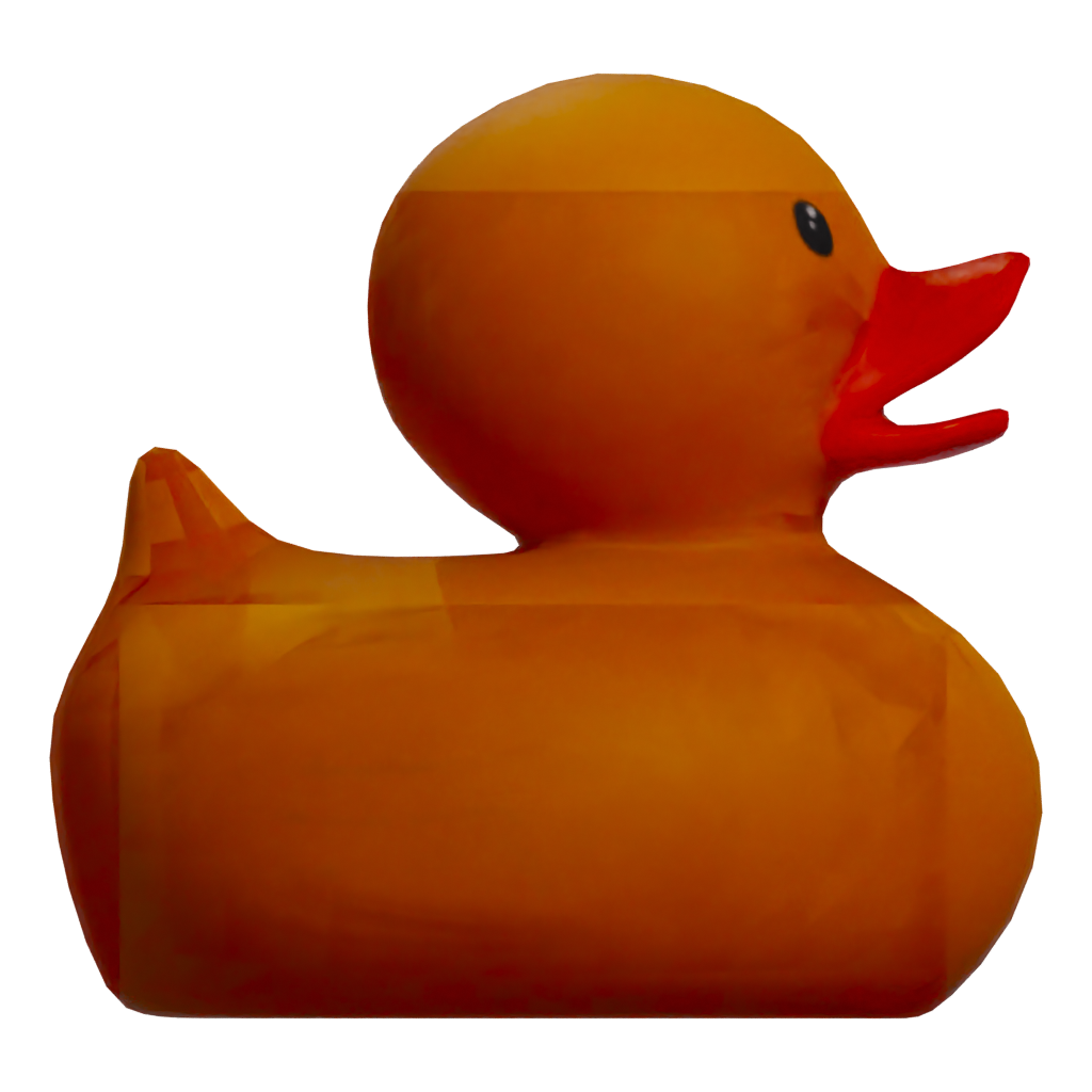 Right view of the Rubber Duck Toy 3D model