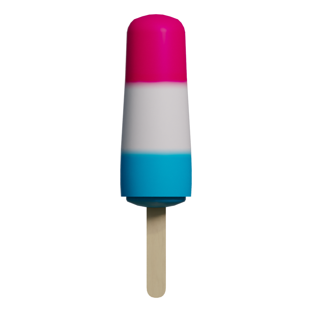Front view of the Popsicle 3D model