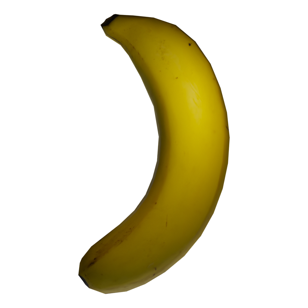 Top view of the Banana 3D model