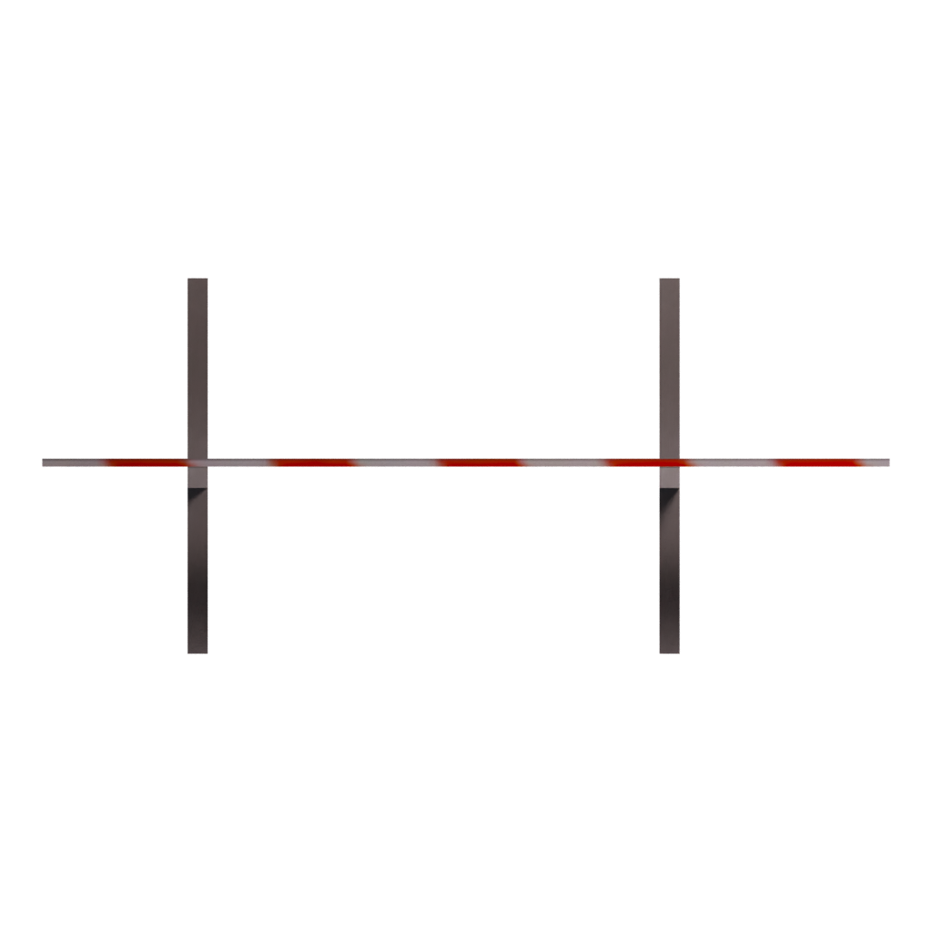 Top view of the Road Closed 3D model