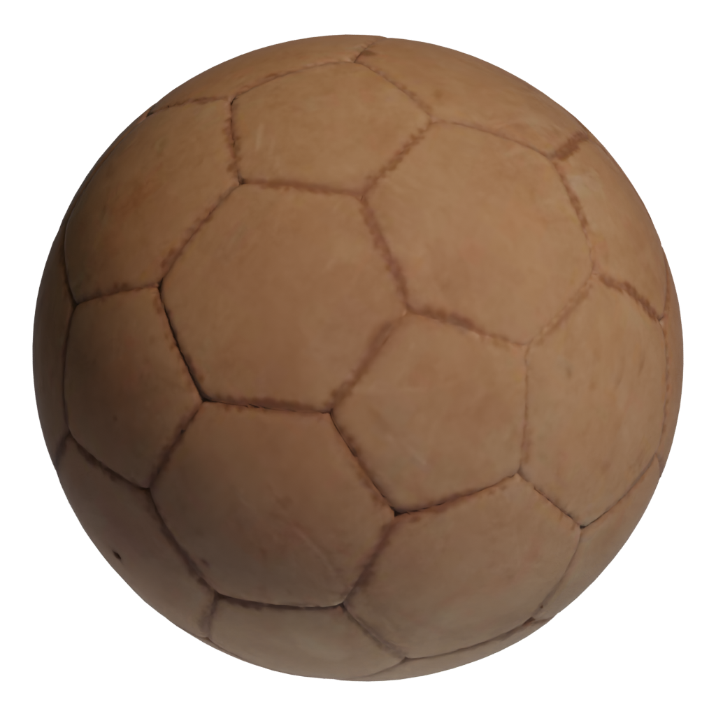 Top view of the Dirty Football 3D model