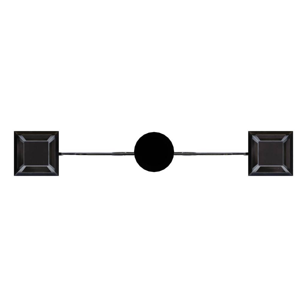 Bottom view of the Street Lamp PBR 3D model
