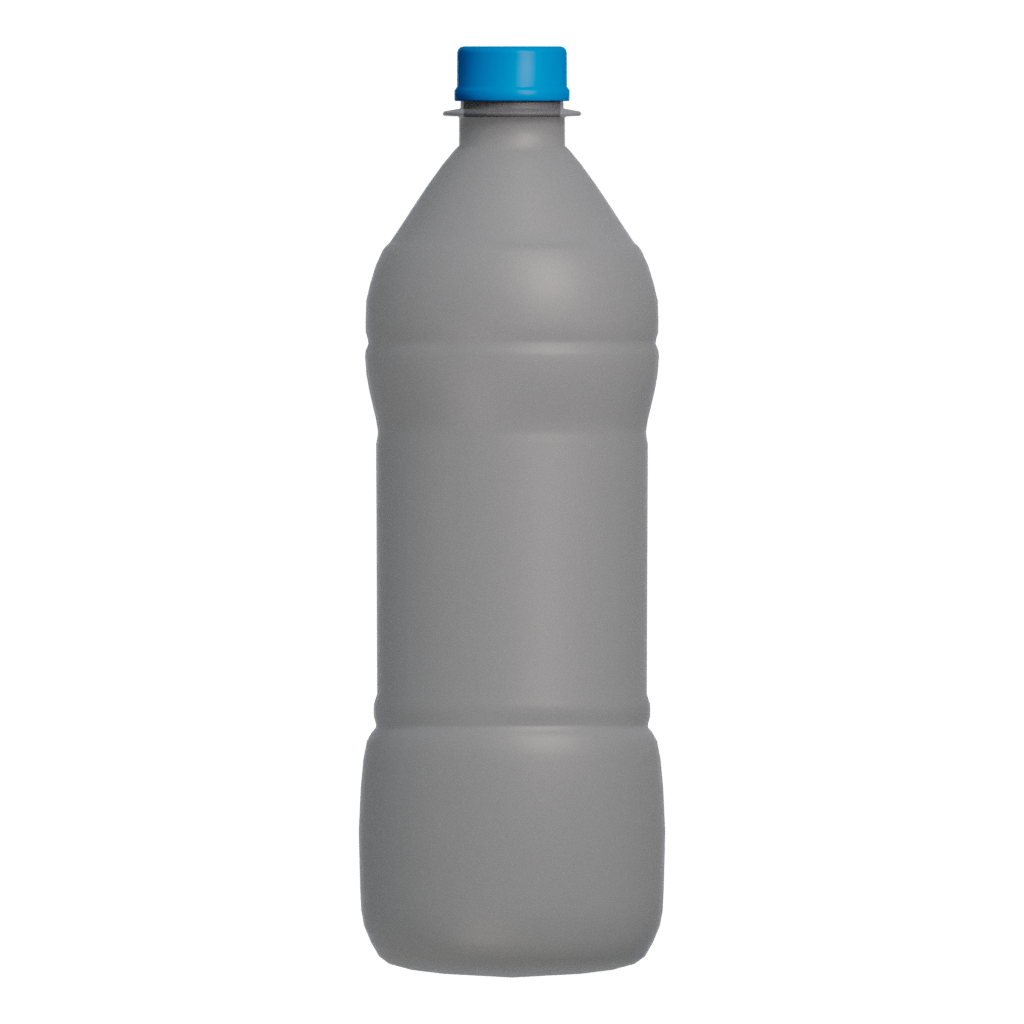 Back view of the Plastic Bottle 3D model