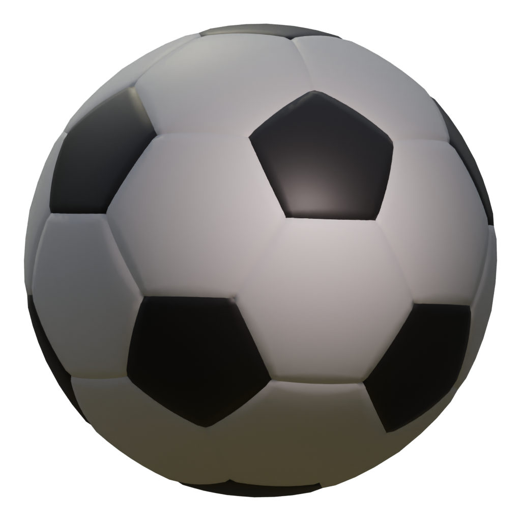 Right view of the Soccer Ball 3D model
