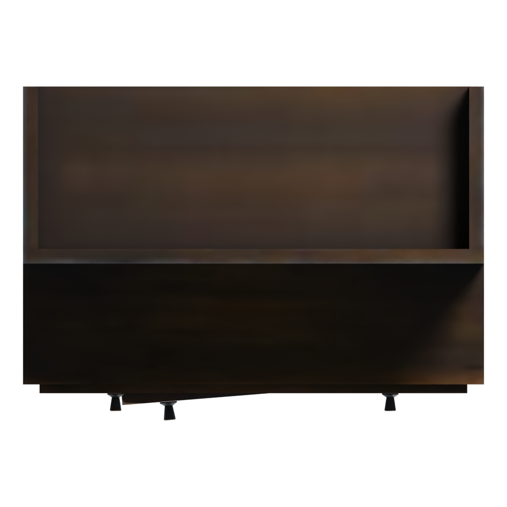 Top view of the Painted Wooden Cabinet 3D model