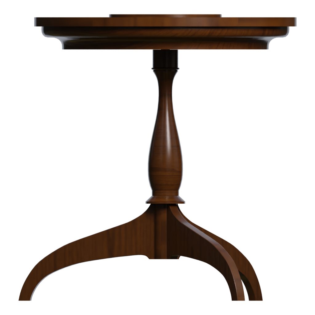 Back view of the Fern Stand 3D model