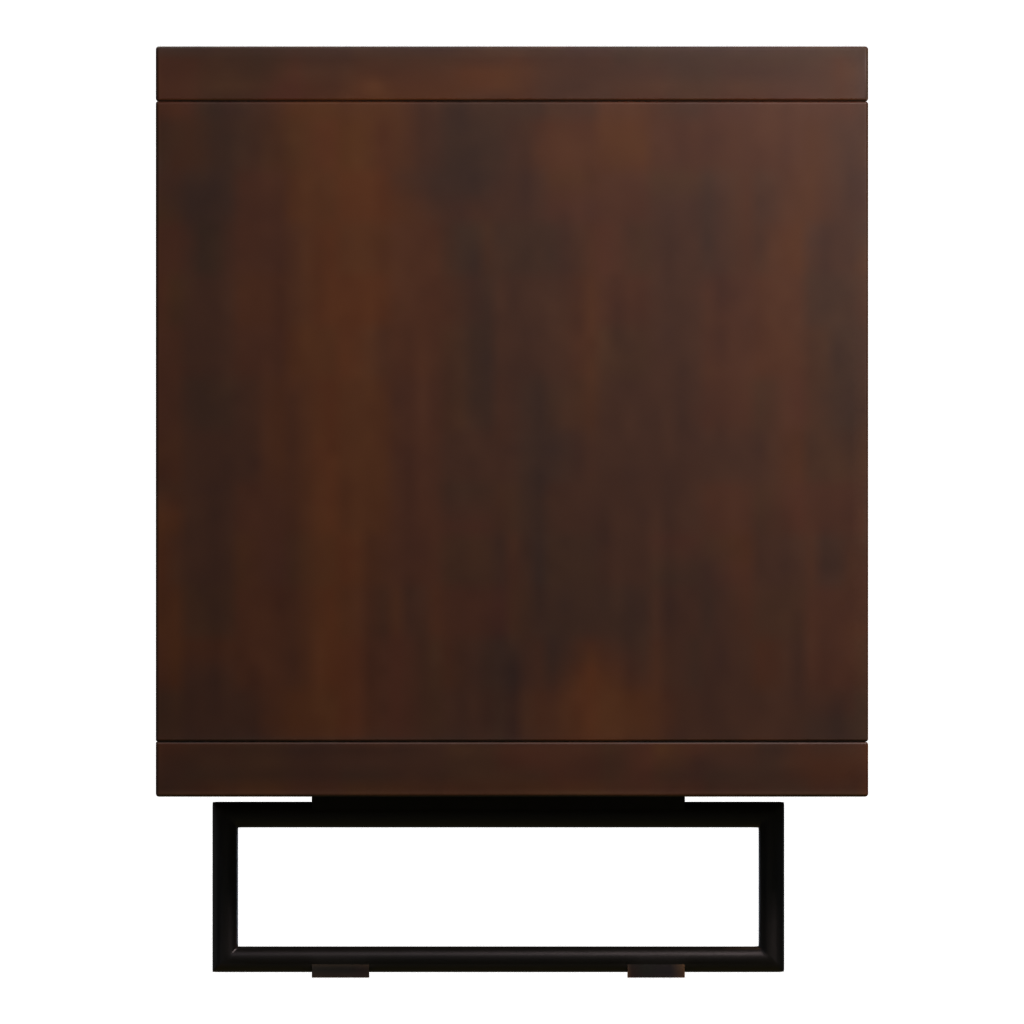 Left view of the Modern Wooden Cabinet 3D model