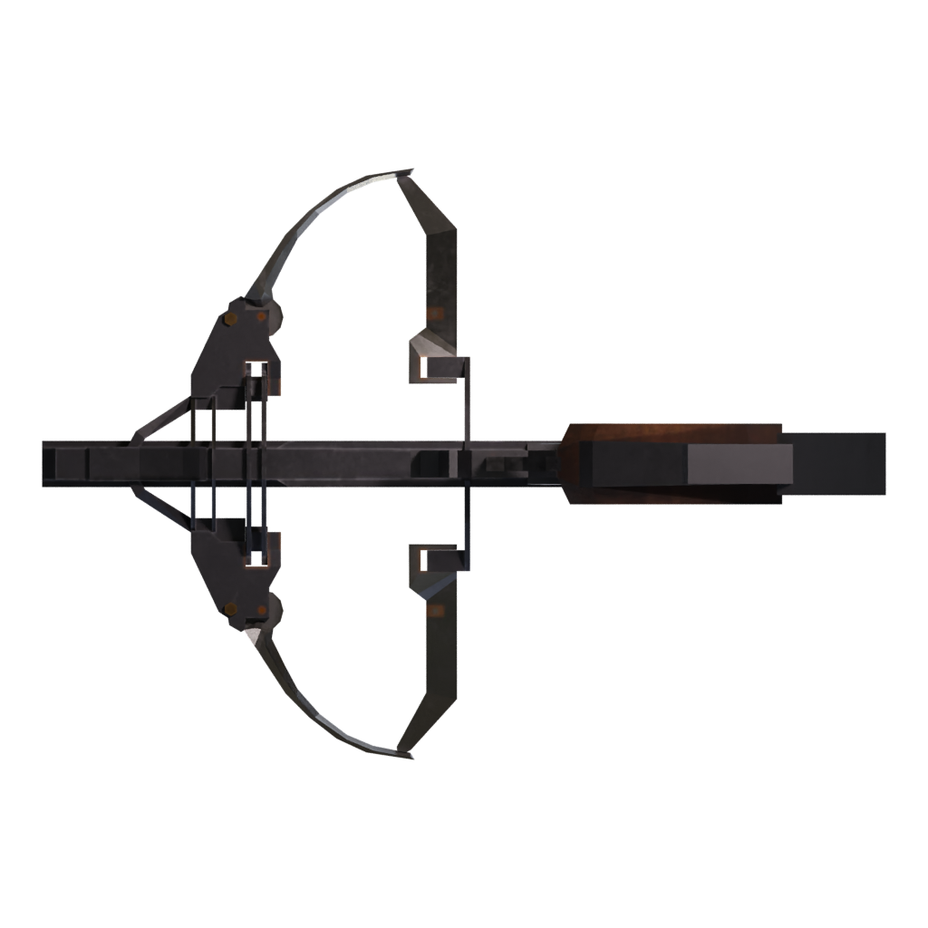 Bottom view of the Sci Fi Rifel 3D model