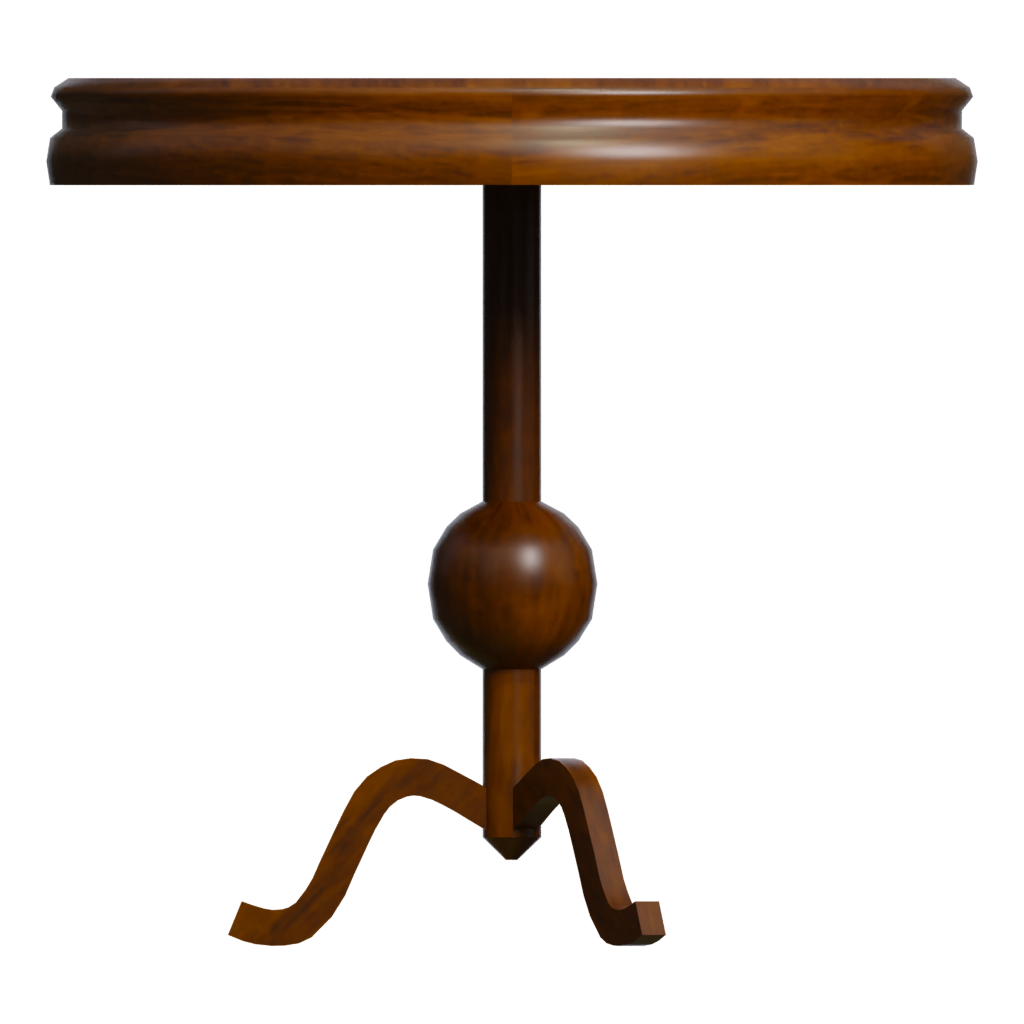 Front view of the Table 3D model