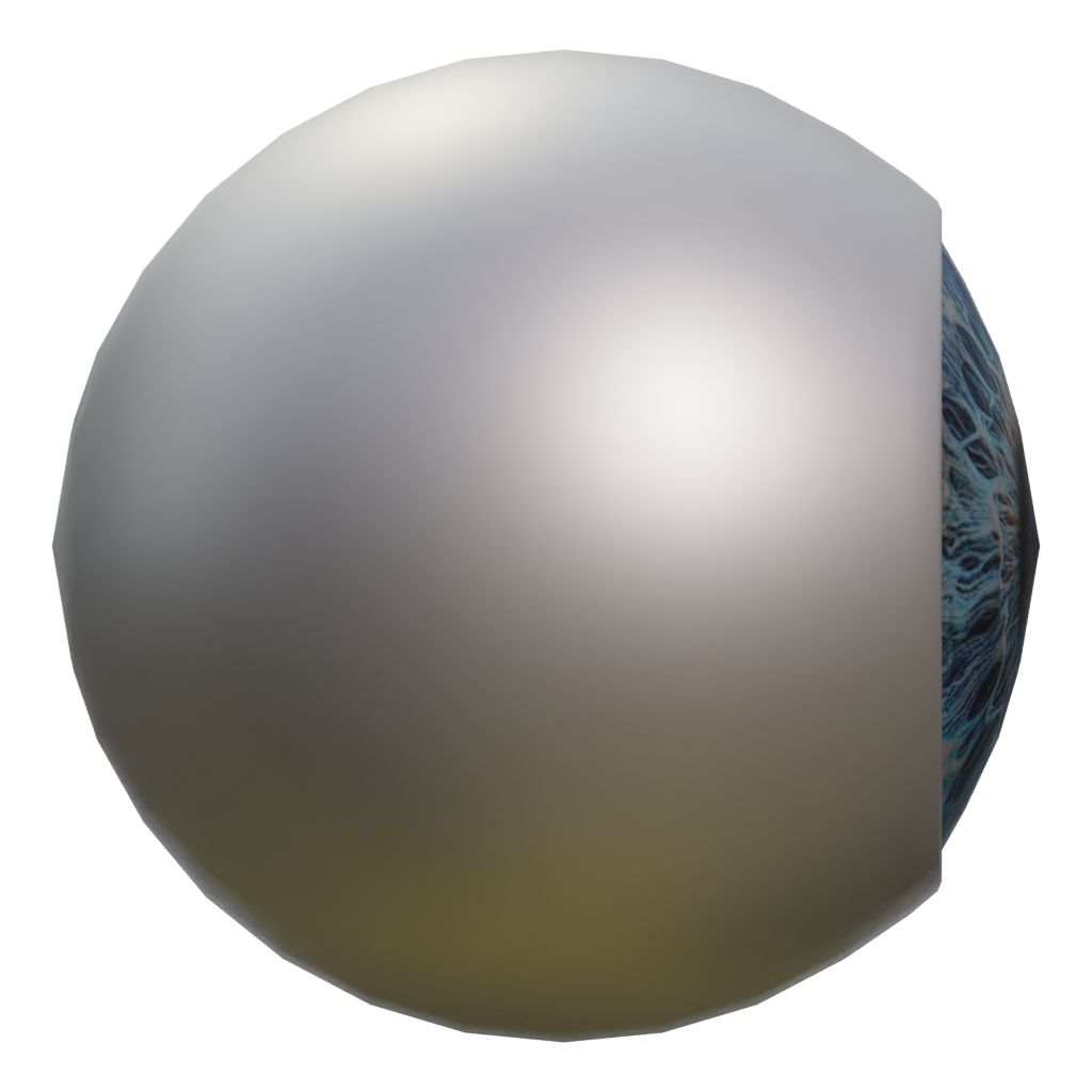 Right view of the Eye 3D model