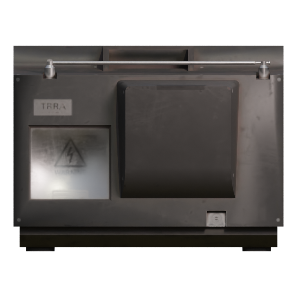 Back view of the Television 3D model