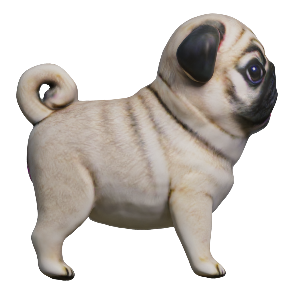 Front view of the Mopspen 3D model