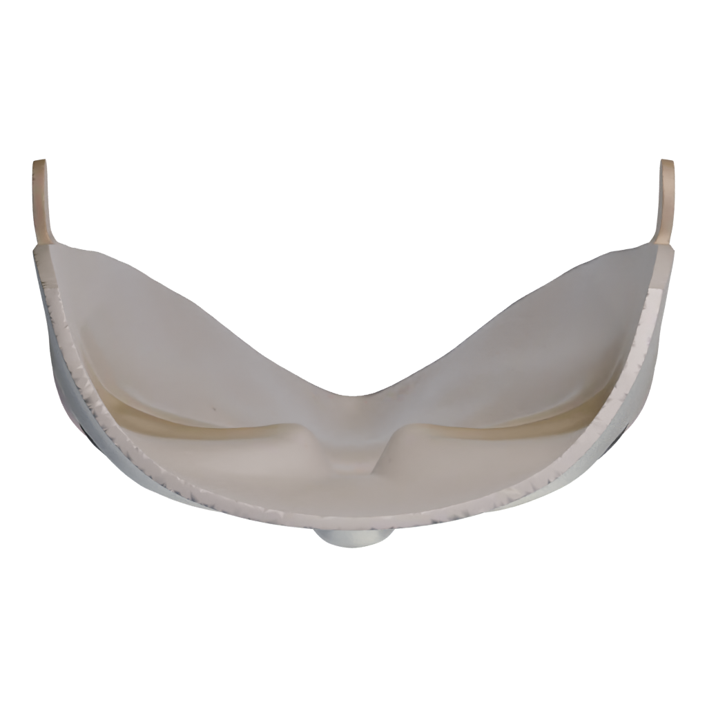 Top view of the Vendetta Mask Guy Fawkes Mask 3D model
