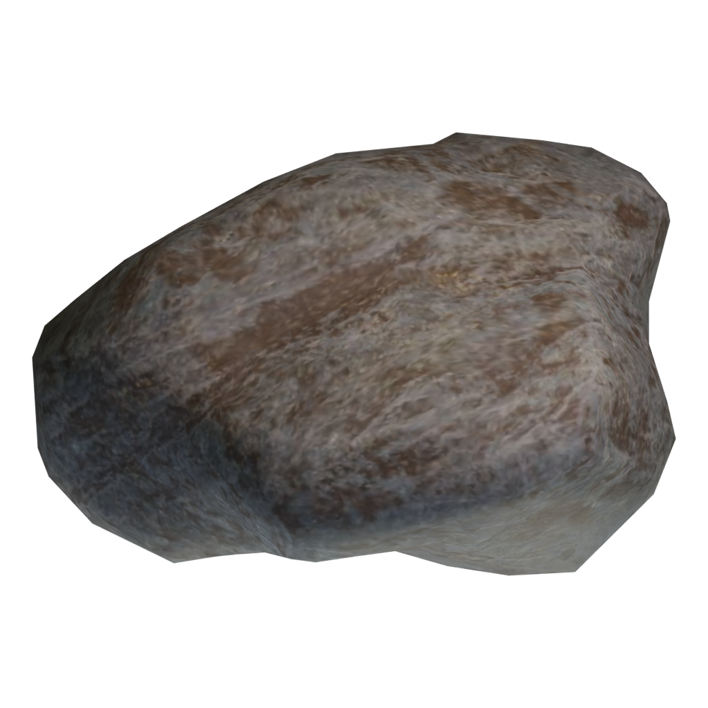 Top view of the Rock 3D model