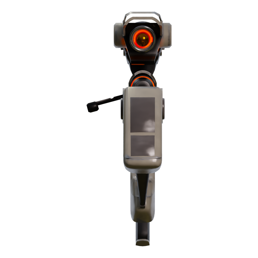 Left view of the Awp Asiimov 3D model