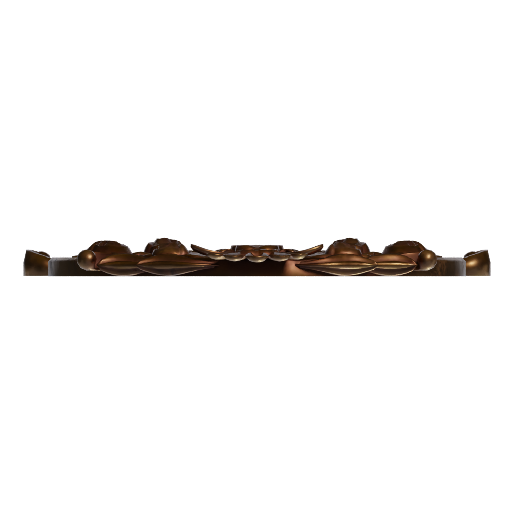 Bottom view of the Mirror 3D model