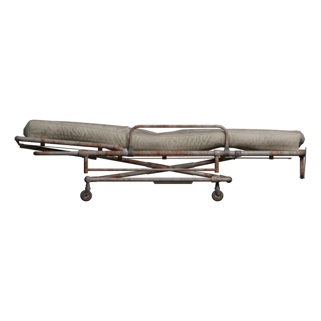 Back view of the Medical Wheelchair 3D model