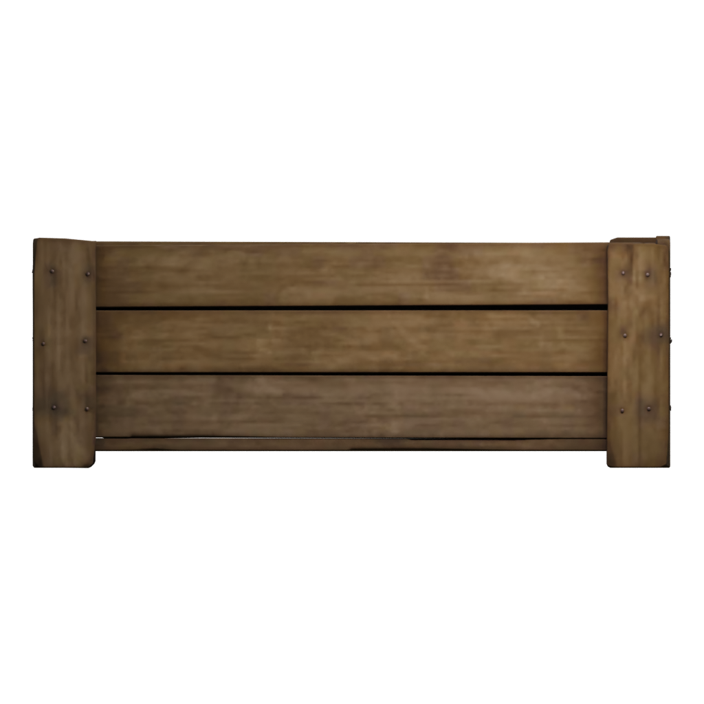 Front view of the Planter Box 3D model