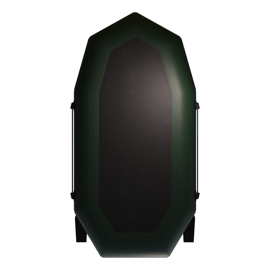 Bottom view of the Rubber Boat 1 3D model