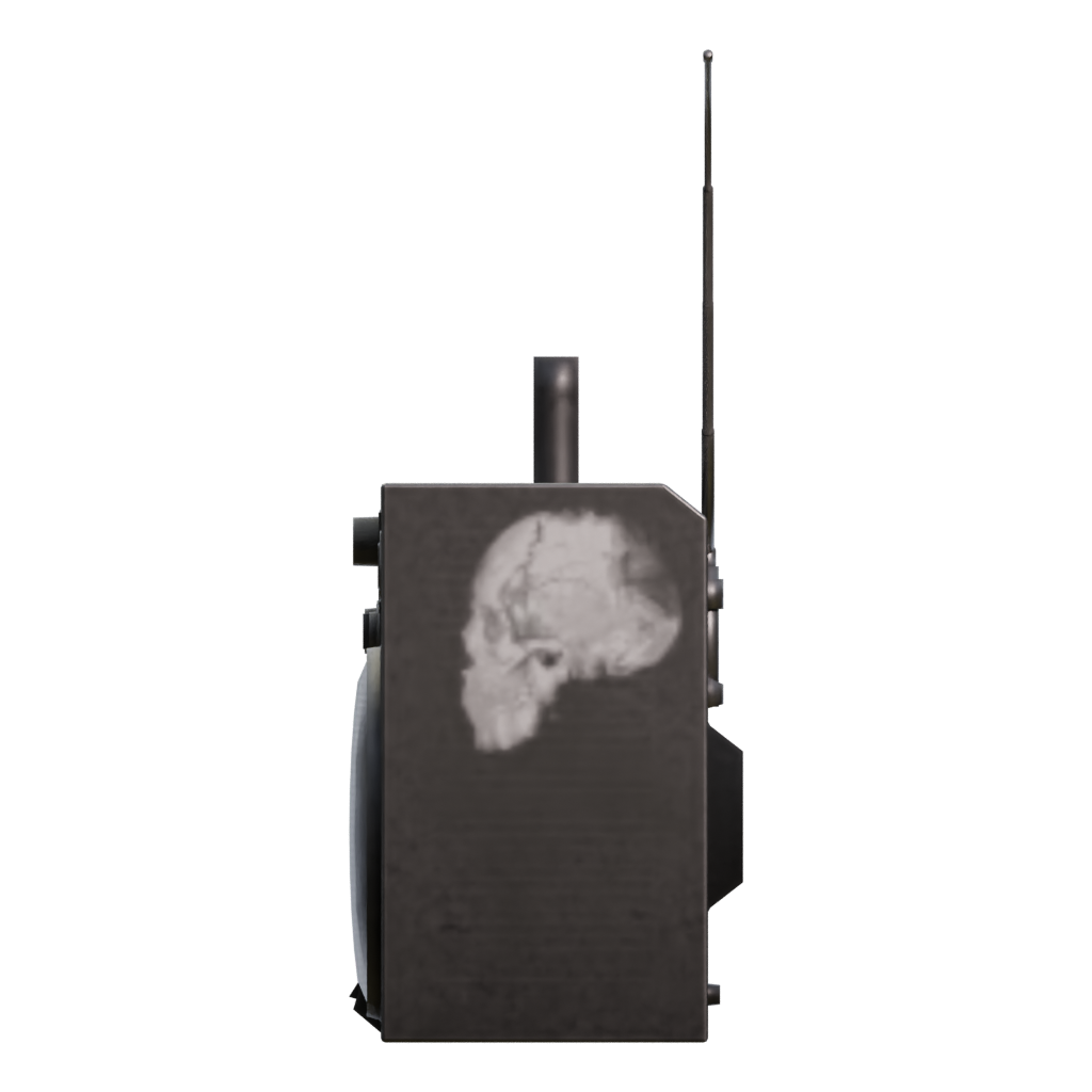 Left view of the Boombox 3D model