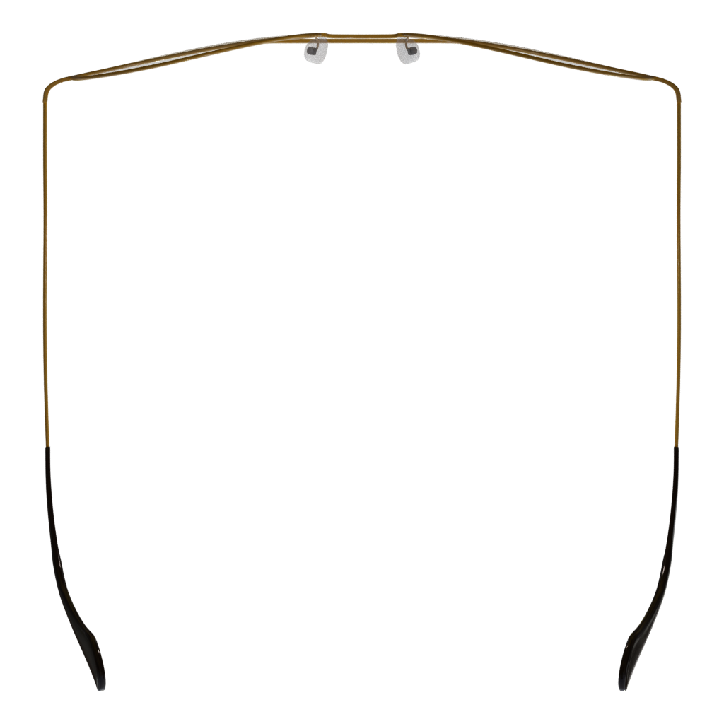Bottom view of the Rayban 3D model