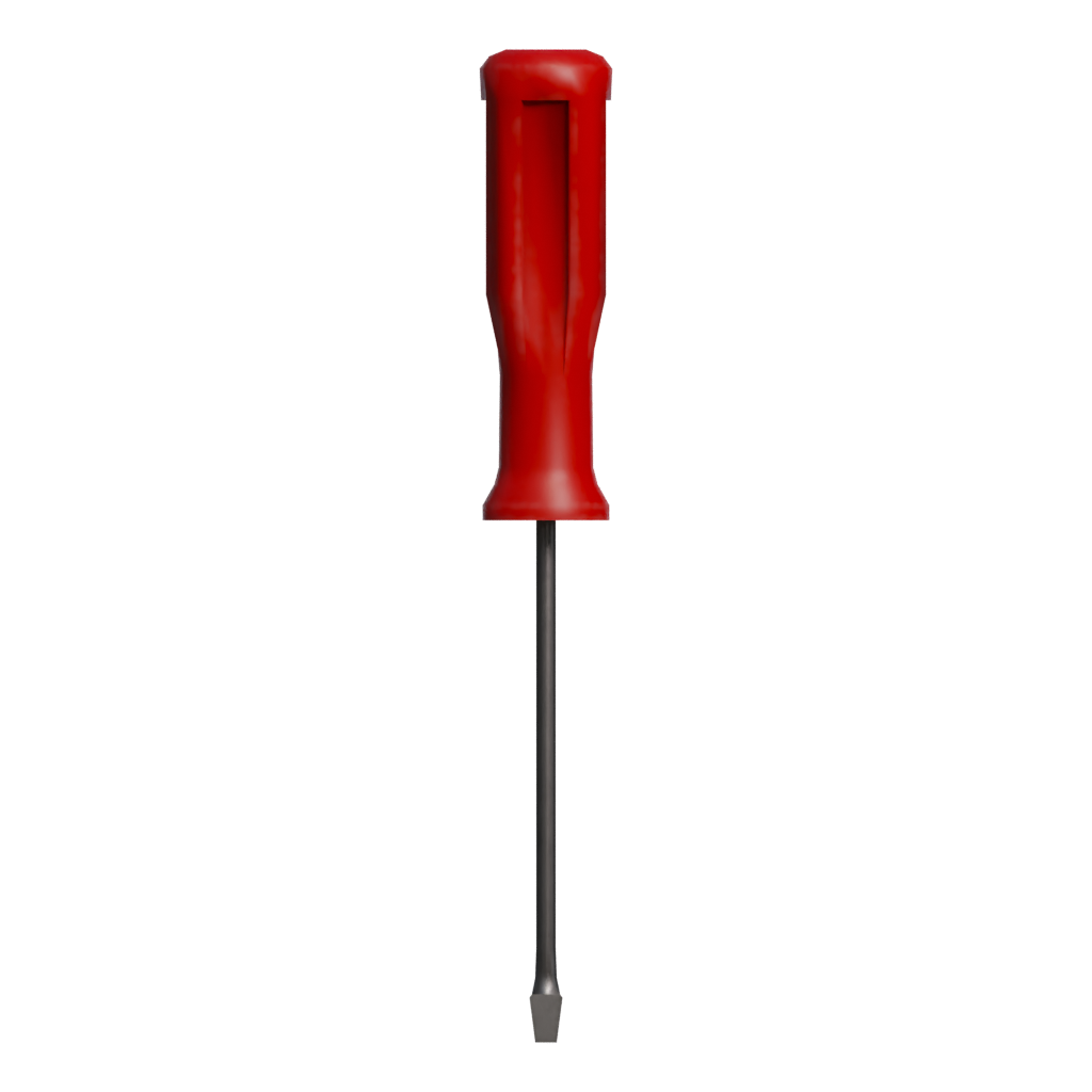 Front view of the Screwdriver 3D model