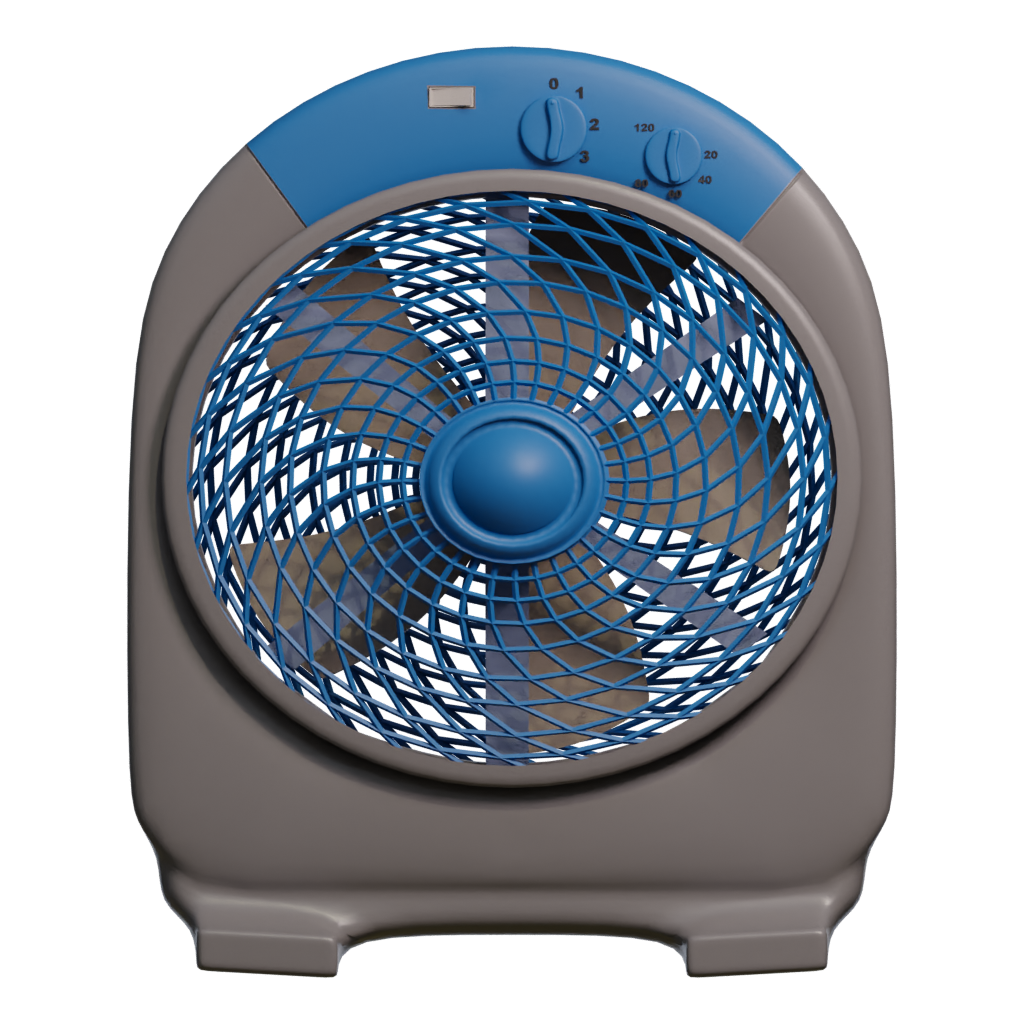Front view of the Table Fan Ventilador De Mesa Ventilator 3D model