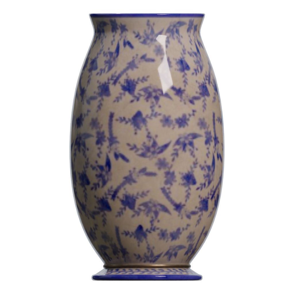 Left view of the Antique Ceramic Vase 3D model