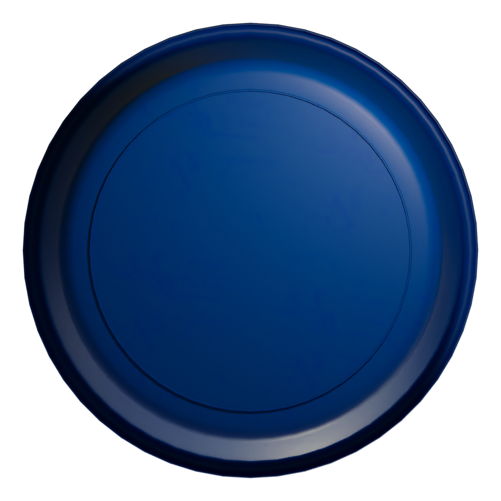 Bottom view of the Plastic Wash Basin 3D model