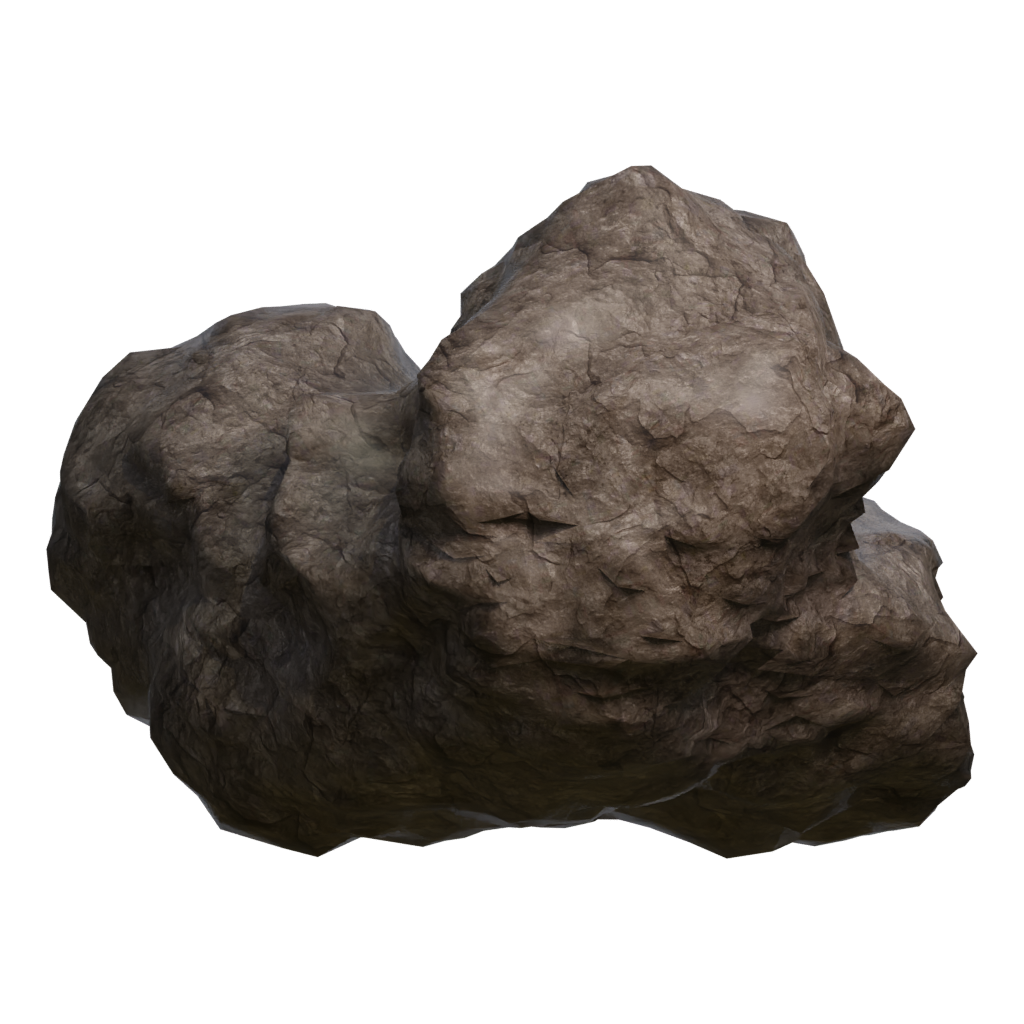 Back view of the Bodes Stone Colection 1 3D model