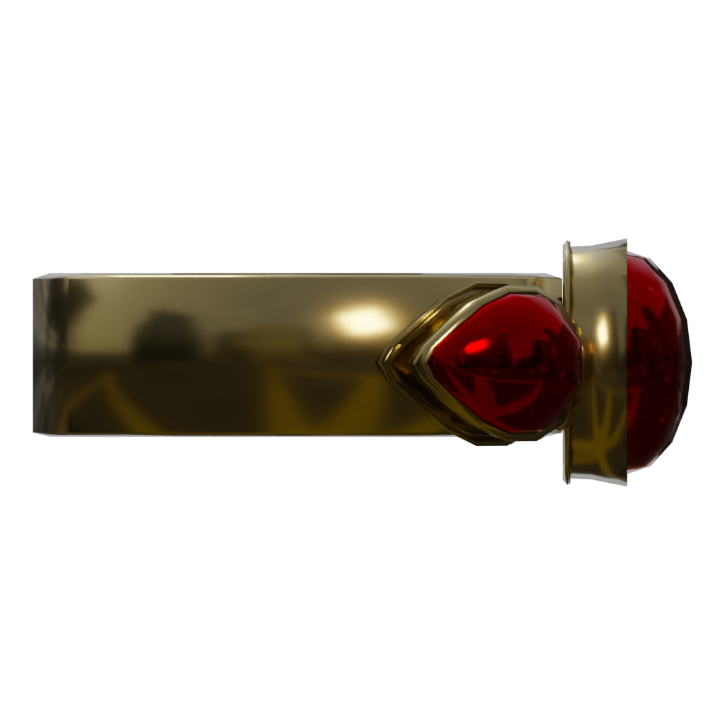 Right view of the Medieval Ring 3D model