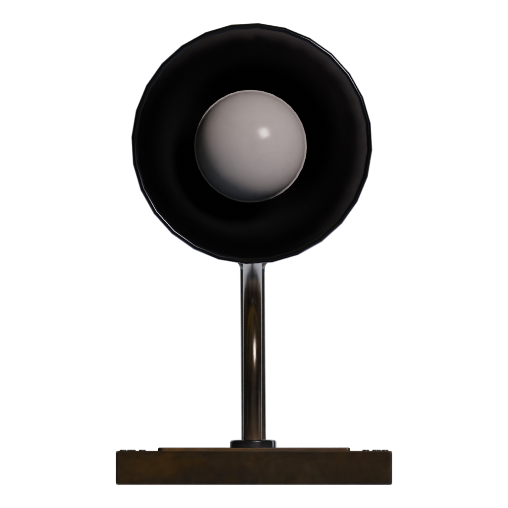 Bottom view of the Industrial Wall Sconce 3D model